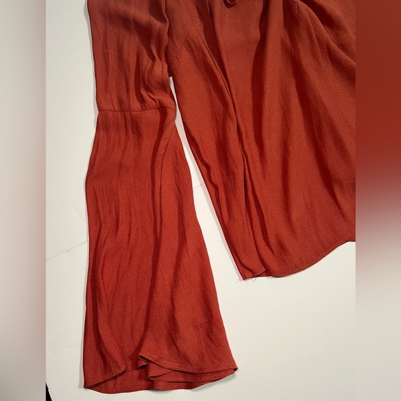 Forever 21 Terracotta Lace-Up Blouse - Picture 4 of 8